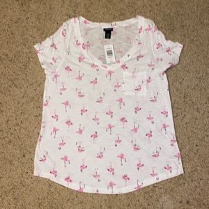 Torrid flamingo pocket tee